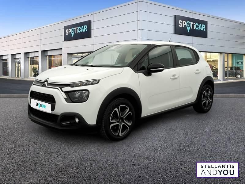 Blanc Utilisé 2021 Citroën C3 Feel Citadine | 10 990 € (Prix juste) - Image 1/4