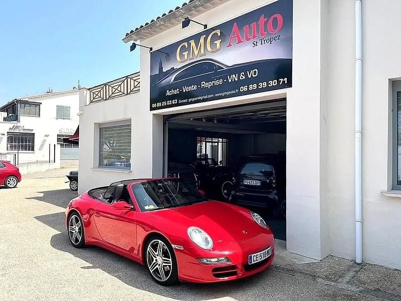 Rouge Occasion 2007 Porsche 911 Carrera 4S Cabriolet Cabriolet | 58 900 € (Super prix) - Image 1/4