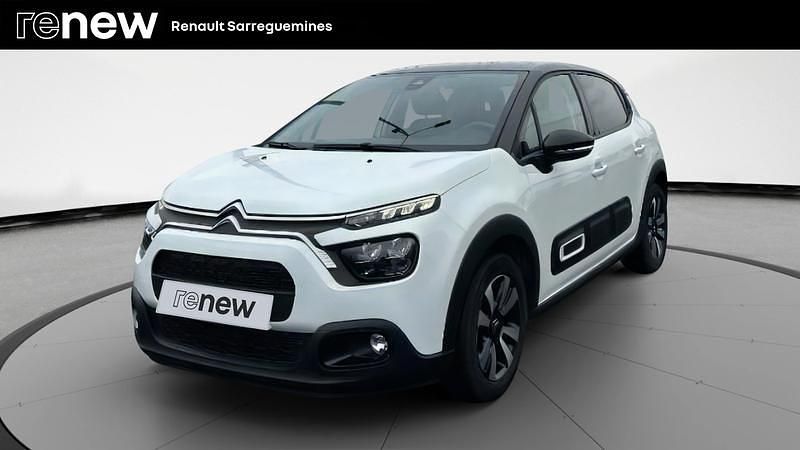 Blanc Utilisé 2023 Citroën C3 PureTech Citadine | 13 499 € (Bon prix) - Image 1/4