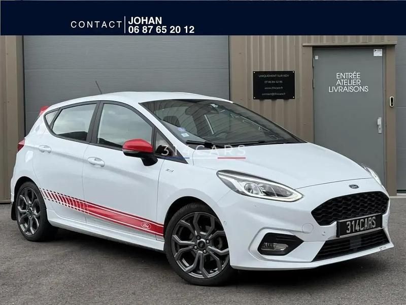 Blanc Utilisé 2020 Ford Fiesta ST-Line X Citadine | 14 990 € (Prix juste) - Image 1/4