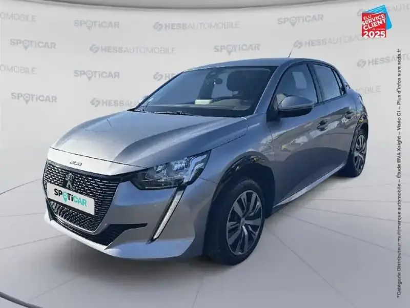 Gris Utilisé 2021 Peugeot e-208 Active Citadine | 13 499 € (Bon prix) - Image 1/4