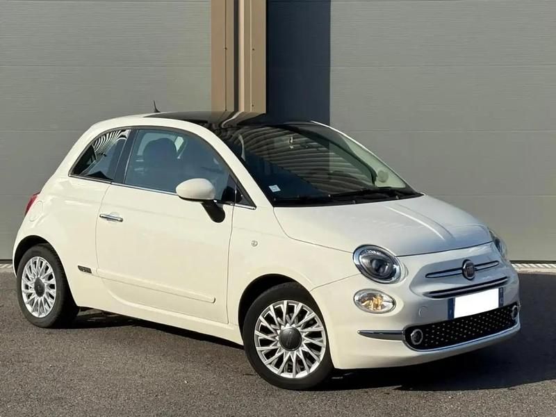 Blanc Utilisé 2019 Fiat 500 Lounge Berline | 8 990 € (Prix juste) - Image 1/4