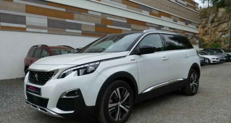 Blanc Utilisé 2017 Peugeot 5008 GT-line Monospace | 18 990 € (Prix juste) - Image 1/4