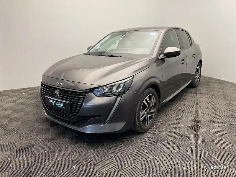 Gris Utilisé 2021 Peugeot 208 Allure Citadine | 10 500 € (Super prix) - Image 1/4
