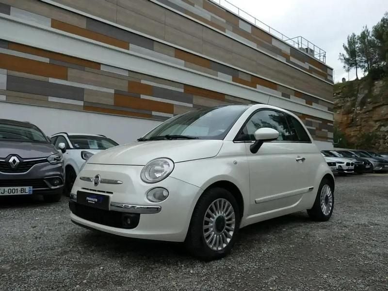 Blanc Occasion 2010 Fiat 500 Lounge Citadine | 5 990 € (Bon prix) - Image 1/4