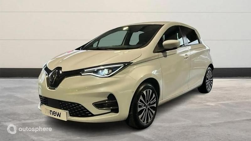 Blanc Occasion 2020 Renault Zoe Exception Citadine | 13 499 € (Prix assez cher) - Image 1/4