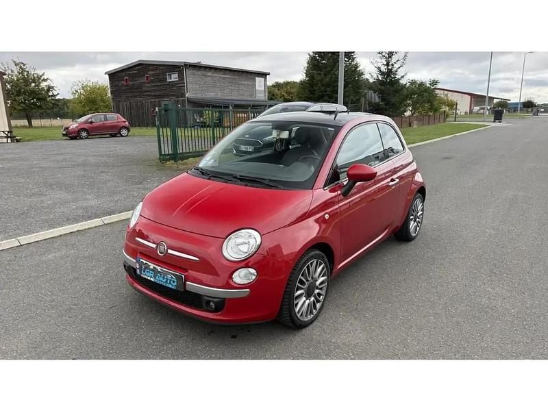 Rouge Utilisé 2014 Fiat 500 Lounge Citadine | 5 490 € (Prix juste) - Image 1/4