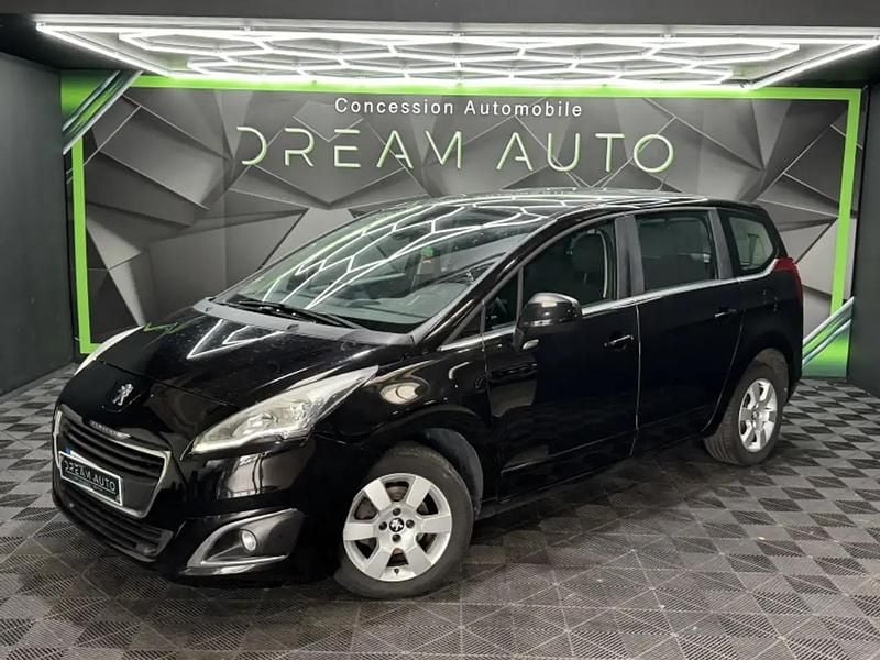 Noir Utilisé 2015 Peugeot 5008 Allure Monospace | 9 490 € (Prix juste) - Image 1/4