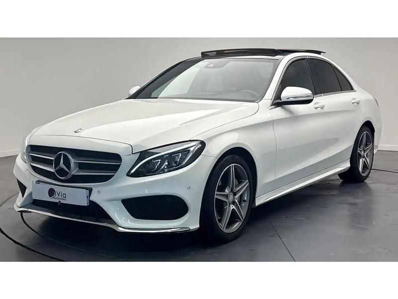Blanc Utilisé 2014 Mercedes C220 AMG line Berline | 17 490 € (Prix assez cher) - Image 1/4