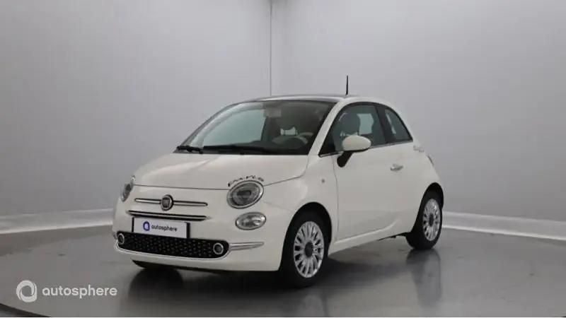 Blanc Utilisé 2018 Fiat 500 Lounge Berline | 9 999 € (Prix juste) - Image 1/4