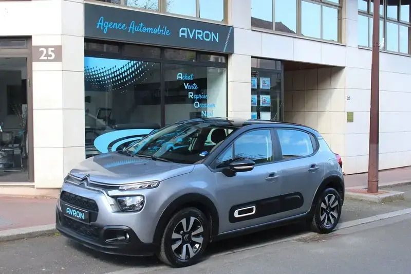 Gris Utilisé 2021 Citroën C3 Shine Citadine | 10 490 € (Bon prix) - Image 1/4