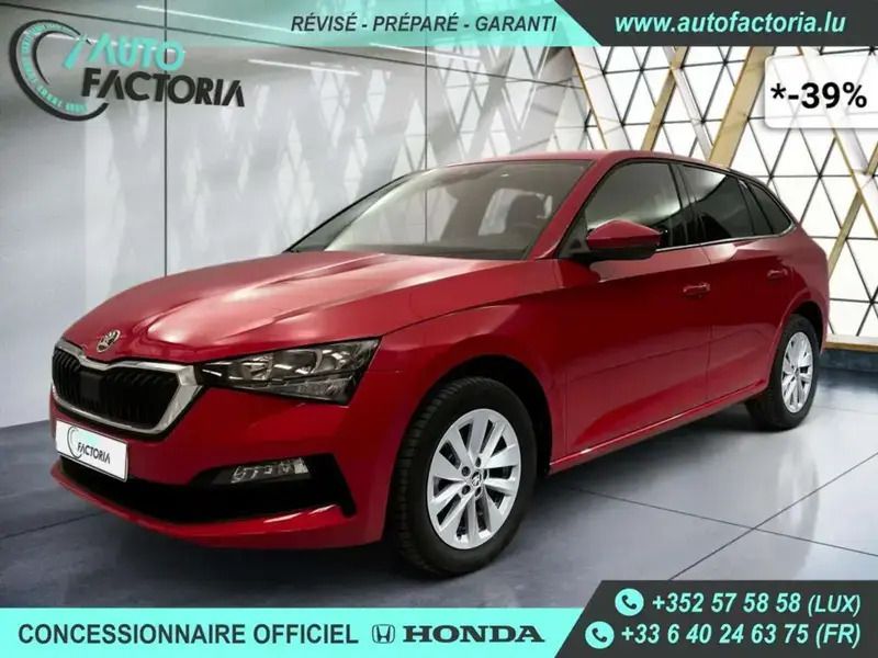 Rouge Utilisé 2024 Skoda Scala Citadine | 17 950 € (Super prix) - Image 1/4