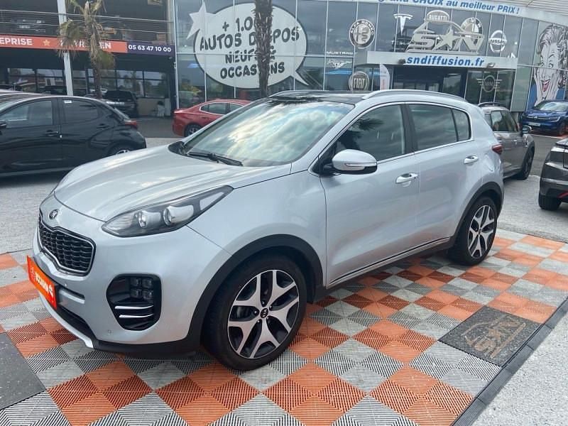 Gris Utilisé 2018 Kia Sportage GT-Line SUV | 17 850 € (Prix juste) - Image 1/4