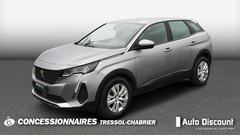 Gris Utilisé 2021 Peugeot 3008 Business-Line Coupé | 14 890 € (Prix juste) - Image 1/3
