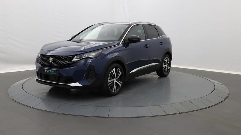 Bleu Utilisé 2021 Peugeot 3008 GT | 23 100 € (Prix juste) - Image 1/3
