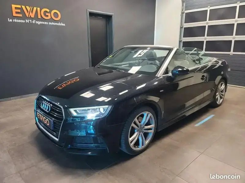 Noir Utilisé 2017 Audi A3 Cabriolet S-Line Cabriolet | 21 990 € (Prix cher) - Image 1/4