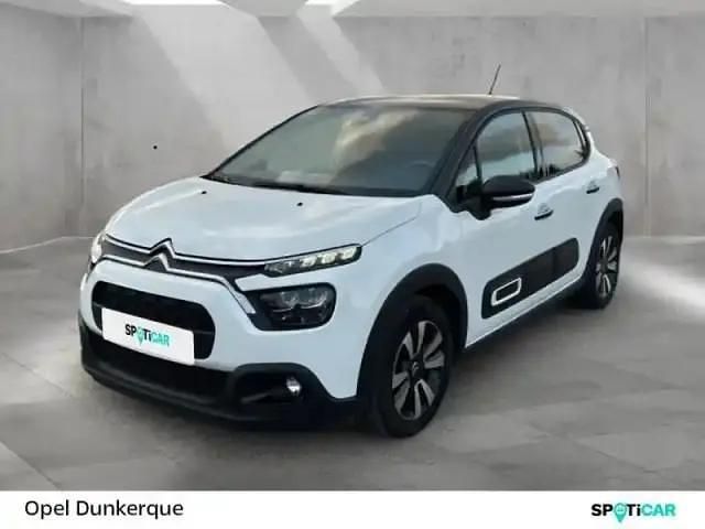 Blanc Utilisé 2023 Citroën C3 PureTech Citadine | 14 590 € (Prix juste) - Image 1/4