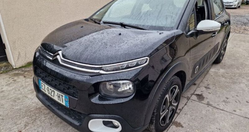 Noir Utilisé 2018 Citroën C3 Shine Citadine | 8 450 € (Prix juste) - Image 1/4