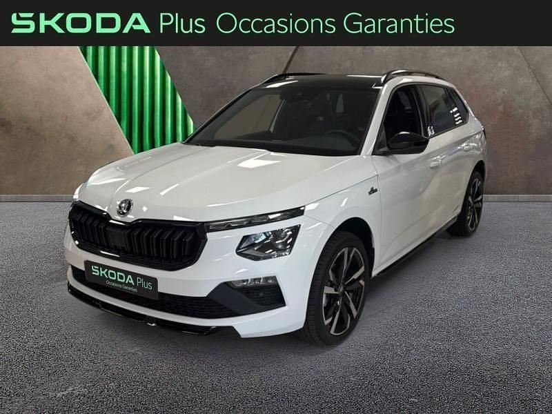 Occasion Skoda Kamiq Monte Carlo 116 ch (85 kW) 2025 Blanc lune métallisé SUV
