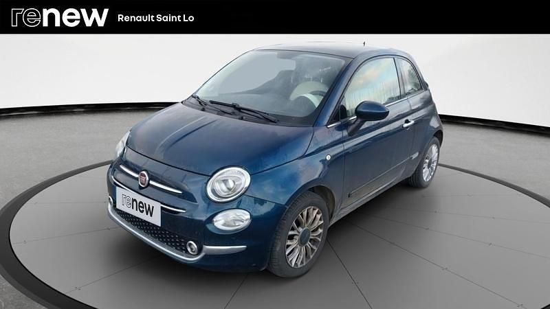 Bleu Occasion 2018 Fiat 500 Lounge Citadine | 8 590 € (Prix juste) - Image 1/4