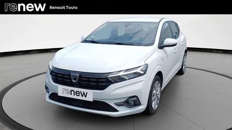 Blanc Utilisé 2021 Dacia Sandero Comfort Citadine | 12 499 € (Prix assez cher) - Image 1/4