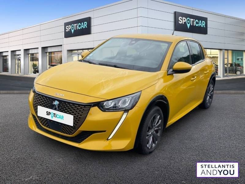 Jaune Utilisé 2020 Peugeot e-208 Allure Citadine | 14 490 € (Prix juste) - Image 1/3