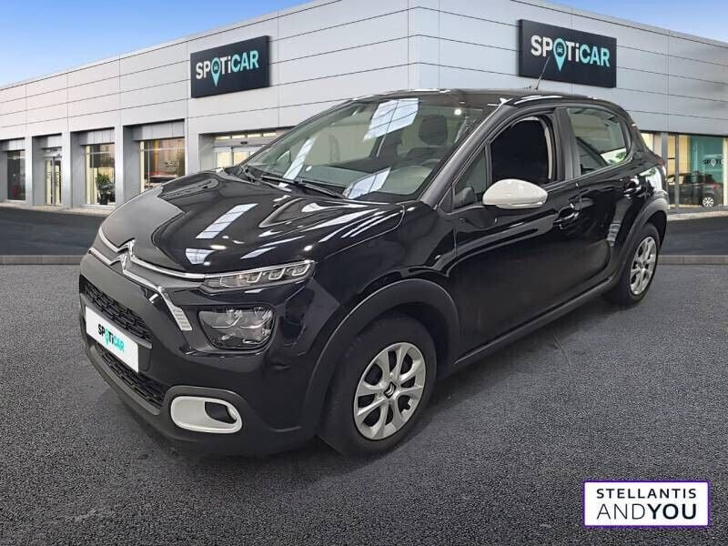 Noir Utilisé 2023 Citroën C3 PureTech Citadine | 10 950 € (Bon prix) - Image 1/4