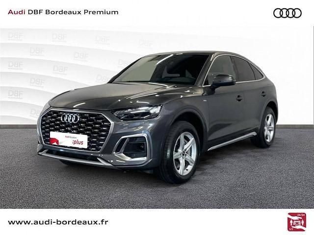 Gris daytona nacré Utilisé 2022 Audi Q5 Sportback S-Line SUV | 44 990 € (Super prix) - Image 1/4