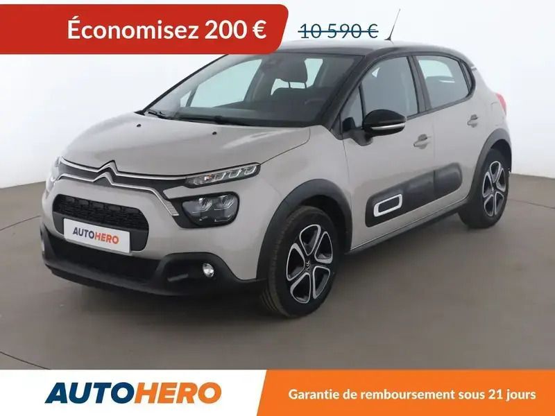Beige Utilisé 2021 Citroën C3 Feel Citadine | 10 090 € (Bon prix) - Image 1/2