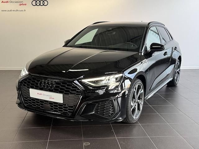 Noir mythe métallisé Occasion 2024 Audi A3 Sportback e-tron S-Line Citadine | 36 997 € (Prix assez cher) - Image 1/4