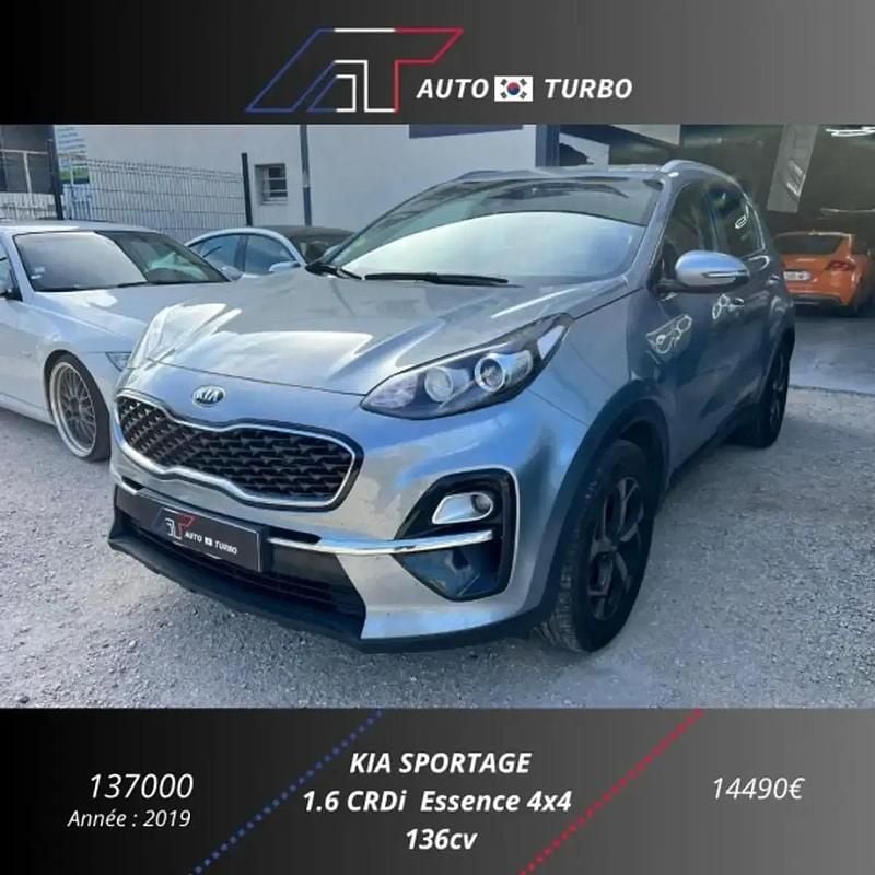 Gris Utilisé 2019 Kia Sportage GT-Line SUV | 14 490 € (Bon prix) - Image 1/4