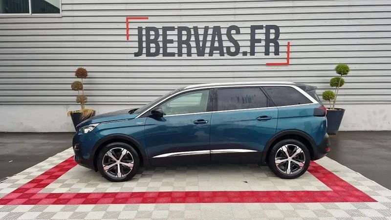 Bleu Utilisé 2020 Peugeot 5008 GT-line Monospace | 19 999 € (Prix juste) - Image 1/4