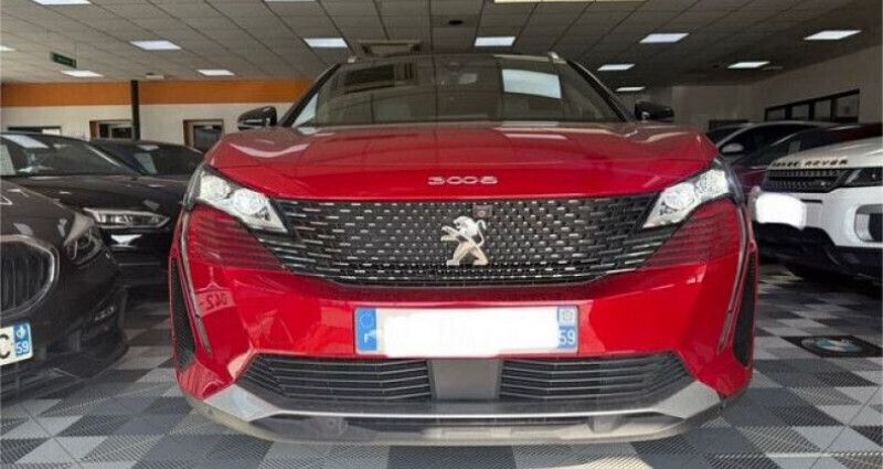 Rouge Utilisé 2021 Peugeot 3008 GT-line SUV | 21 990 € (Prix juste) - Image 1/4