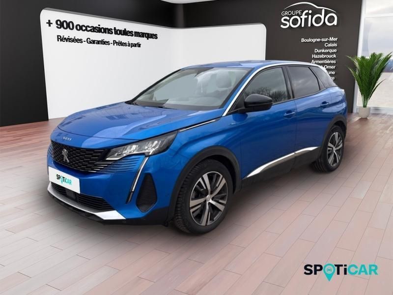 Bleu Utilisé 2021 Peugeot 3008 Allure SUV | 21 100 € (Bon prix) - Image 1/4
