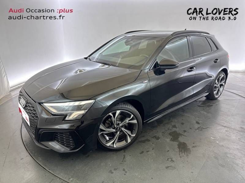 Noir Utilisé 2022 Audi A3 Sportback S-Line Berline | 31 800 € (Prix assez cher) - Image 1/3