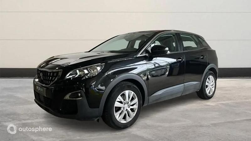 Noir Utilisé 2018 Peugeot 3008 Active SUV | 12 999 € (Bon prix) - Image 1/4