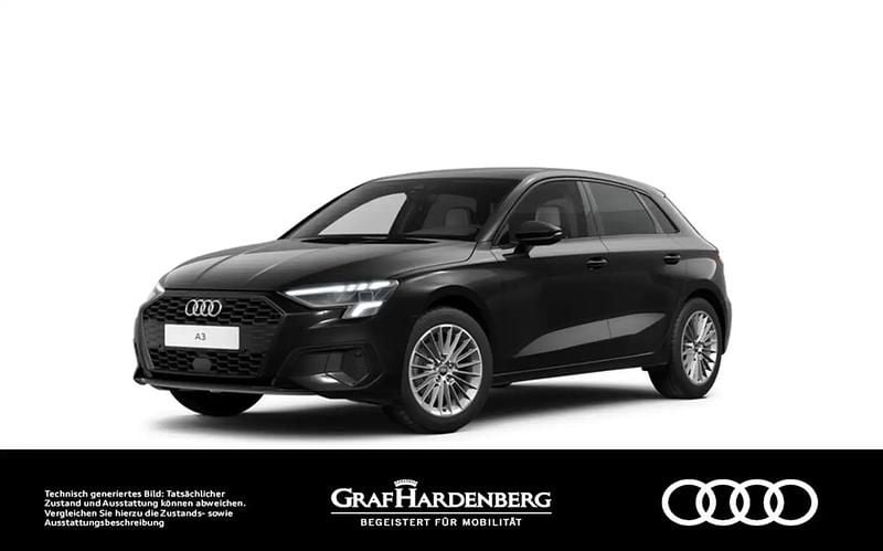 Noir Utilisé 2024 Audi A3 Sportback Berline | 30 980 € (Prix juste) - Image 1/4