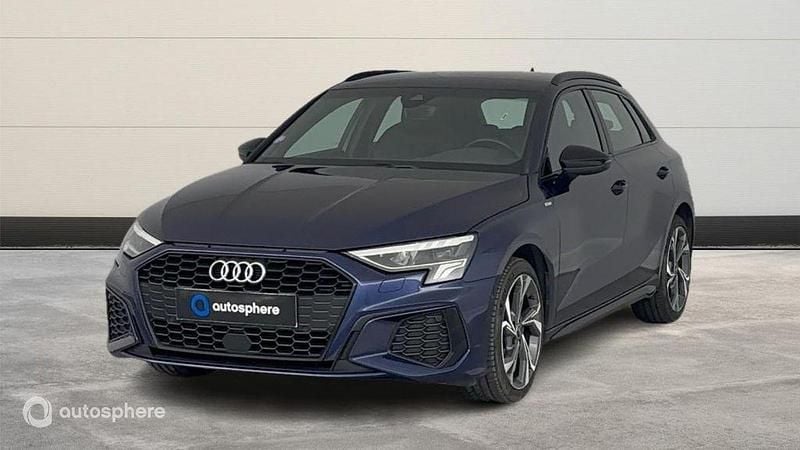 Bleu Utilisé 2022 Audi A3 Sportback e-tron S-Line Citadine | 28 299 € (Prix assez cher) - Image 1/4