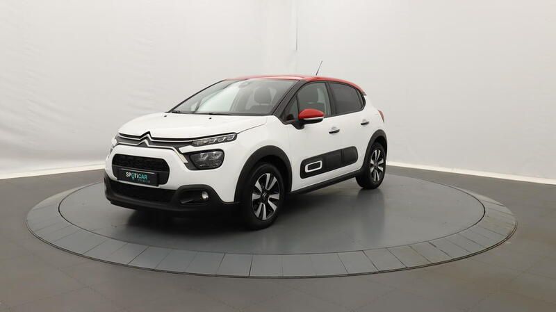 Blanc Utilisé 2022 Citroën C3 PureTech Citadine | 11 890 € (Prix juste) - Image 1/3