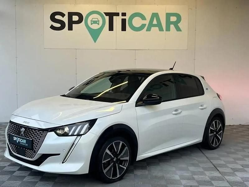 Blanc Occasion 2020 Peugeot e-208 GT Citadine | 15 990 € (Prix juste) - Image 1/4