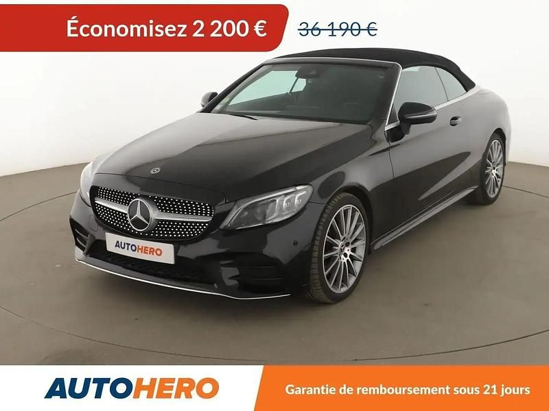 Noir Utilisé 2020 Mercedes C220 AMG line Cabriolet | 33 990 € (Bon prix) - Image 1/2