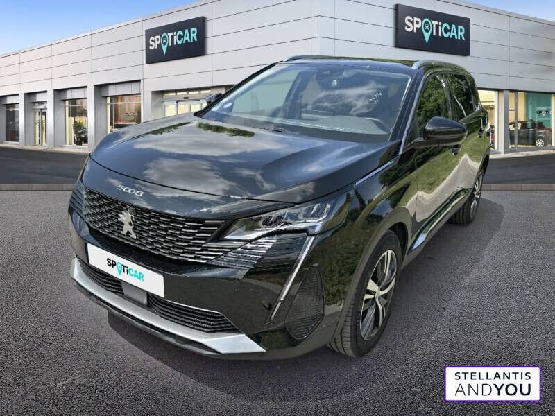 Noir Utilisé 2021 Peugeot 5008 Allure Monospace | 23 490 € (Prix juste) - Image 1/4