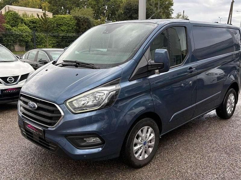 Occasion Ford Transit Custom Limited 131 ch (96 kW) 2019 Bleu Van