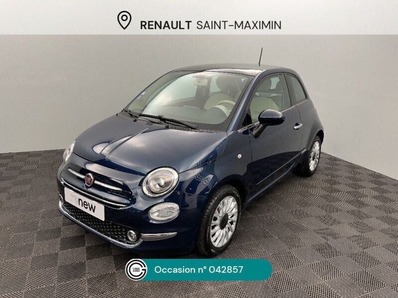 Bleu Utilisé 2018 Fiat 500C Lounge Cabriolet | 12 990 € (Prix juste) - Image 1/4