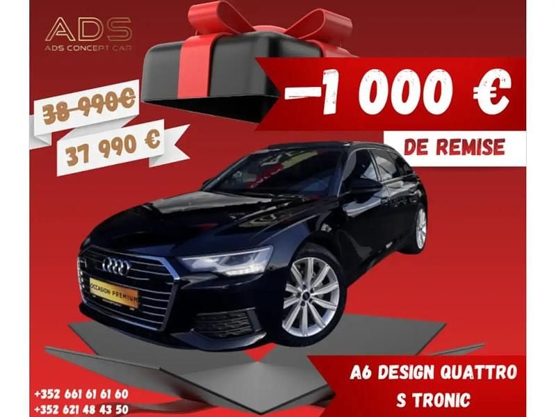 Noir Occasion 2022 Audi A6 Design Break | 37 990 € (Super prix) - Image 1/4