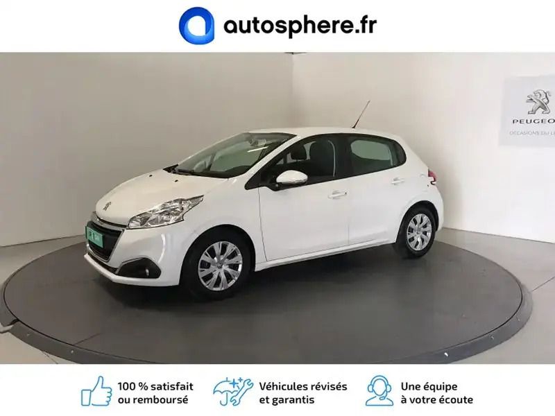 Blanc Utilisé 2018 Peugeot 208 Premium Citadine | 9 480 € - Image 1/4