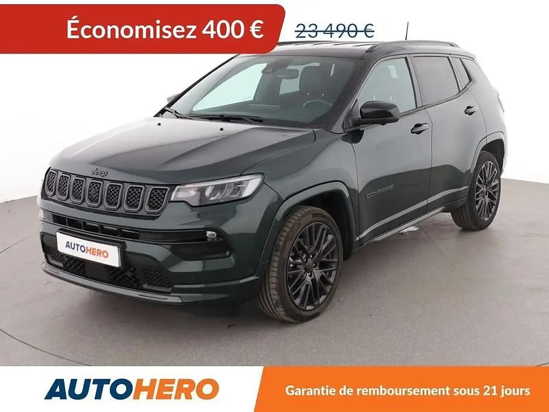 Vert Utilisé 2021 Jeep Compass SUV | 23 090 € (Prix juste) - Image 1/2
