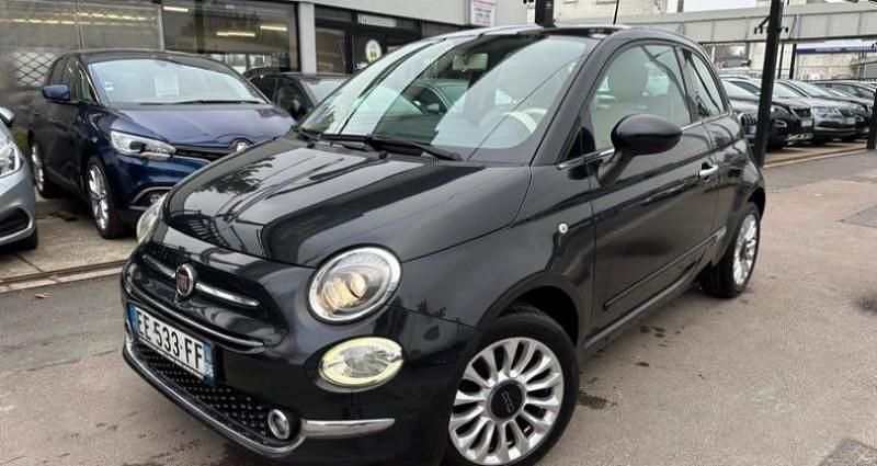 Noir Utilisé 2016 Fiat 500 Lounge Citadine | 7 900 € (Bon prix) - Image 1/4