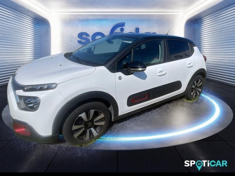 Blanc Utilisé 2021 Citroën C3 PureTech Citadine | 11 390 € (Prix juste) - Image 1/3