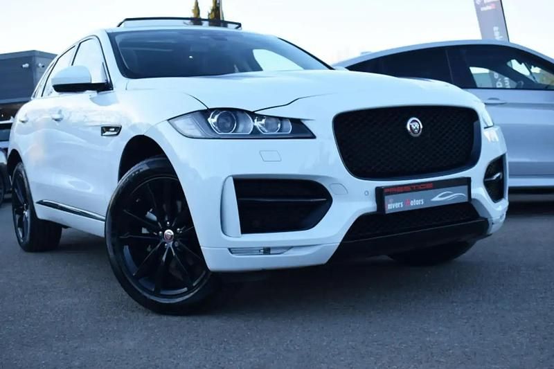 Blanc Utilisé 2017 Jaguar F-Pace R-Sport SUV | 21 900 € (Prix juste) - Image 1/4